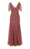 ADRIANNA PAPELL - Beaded covered gown - Designer Dress hire