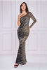 Goddiva - One Sleeve Sequin Gown - Designer Dress hire