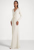 RALPH LAUREN - Nadira Cream Twist Gown - Designer Dress hire