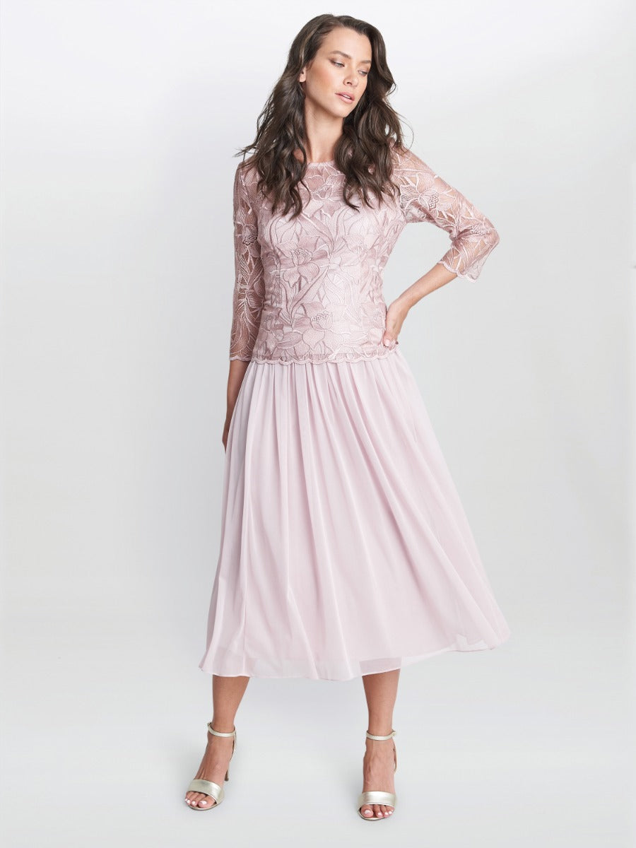 Philippa Floral Lace Dress