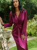 Ro&Zo - Satin Twist Front Shirt Dress - Designer Dress hire