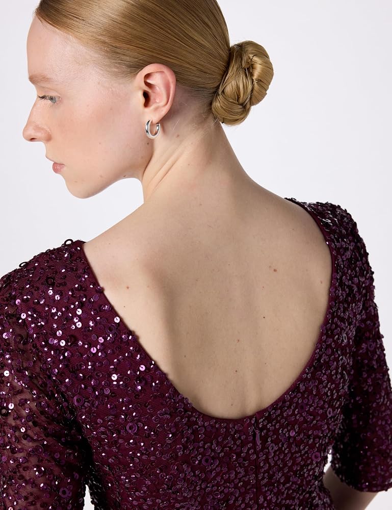 Cabernet Beaded Gown