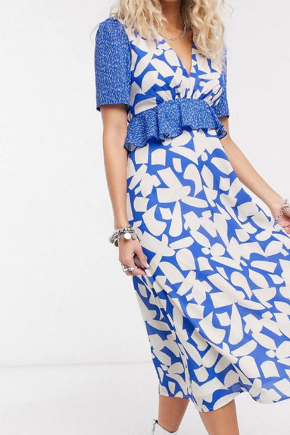 Abstract Midi Dress