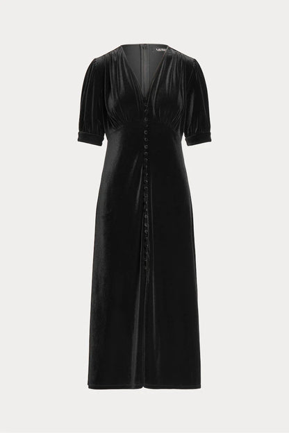 Black Velvet Vinyam Party Dress