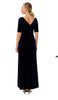 ADRIANNA PAPELL - Ruched Velvet Midnight Gown - Designer Dress hire