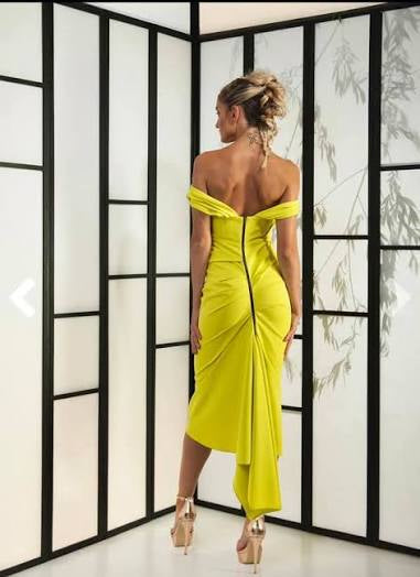 Sian Drape Dress Blue