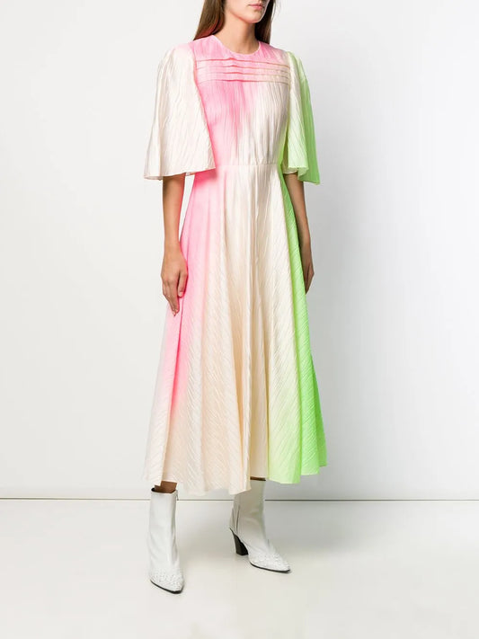 Raeya Ombré Satin Dress
