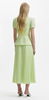 Self Portrait - Lime Boucle Chiffon Dress - Designer Dress hire