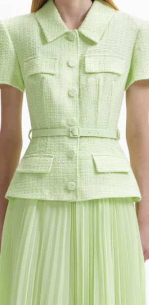 Lime Boucle Chiffon Dress | Rent Kate Princess of Wales dresses Girl Meets Dress Lime Boucle Chiffon Dress | Rent Kate Princess of Wales dresses Girl Meets Dress