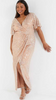HOTSQUASH - V Sequin Silver Gown - Designer Dress hire 