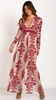 FOR LOVE & LEMONS - Temecula Maxi Dress Wine - Designer Dress hire