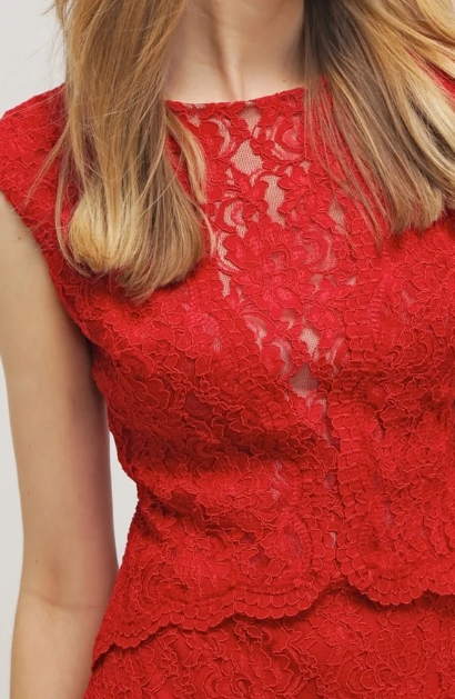 Red Lace Gown