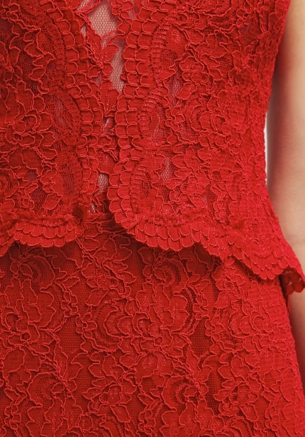 Red Lace Gown
