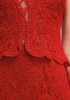 RALPH LAUREN - Red Lace Gown - Designer Dress hire