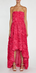 TRUE DECADENCE - Eden 3D Hi-Low Dress - Designer Dress Hire