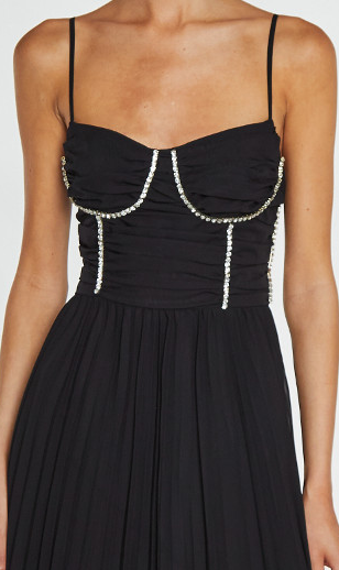 Elaina Diamante Bust Dress