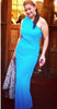 GORGEOUS COUTURE - The Bailey Maxi Turquoise - Designer Dress hire