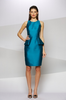 GINA BACCONI - Clarabelle Lace Dress Blue - Designer Dress hire