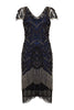 RO ROX - Pola 1920s Flapper Dress Black - Designer Dress hire 