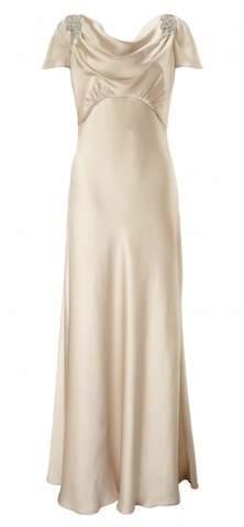 ARIELLA - Amorie Satin Cowl Gown - Designer Dress hire 