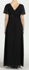 ARIELLA - Ava Chiffon Gown Black - Designer Dress hire