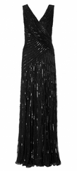 ARIELLA - Juliet Sequin Gown Black - Rent Designer Dresses at Girl Meets Dress