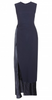 CLUB L - Flocked Fishtail Maxi Dress - Designer Dress hire