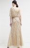 ADRIANNA PAPELL - Art Deco Shoulder Gown - Designer Dress hire