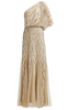 GLAMOROUS - Long Sleeve Sequin Dress Gold - Designer Dress hire 