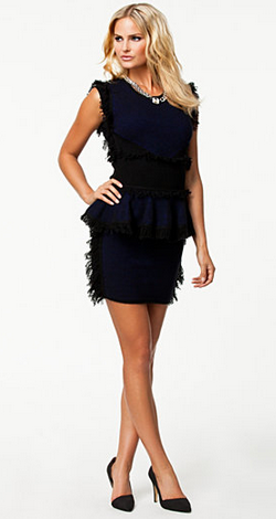 Fringe Peplum Dress Girl Meets Dress