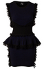 McQ ALEXANDER MCQUEEN - Fringe Peplum Dress - Designer Dress hire
