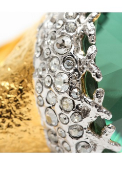 ALEXIS BITTAR - Gold Crown Ring - Designer Dress hire 