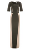 ADRIANNA PAPELL - Art Deco Nude Gown - Designer Dress hire 