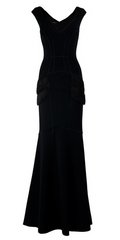 AMANDA WAKELEY - Niara Scuba Gown Black - Rent Designer Dresses at Girl Meets Dress