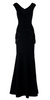 CHI CHI LONDON - Lace Navy Dip Hem Dress - Designer Dress hire 