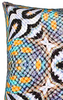 ANJALI HOOD - Blue Throated Macaw Cushion - Designer Dress hire