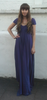 CARMEN MARC VALVO - Iridescent Chiffon Gown - Designer Dress hire