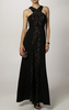 BCBGMAXAZRIA - Black Lace Gown - Designer Dress hire
