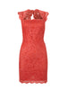 GINA BACCONI - Clarabelle Lace Dress Blue - Designer Dress hire