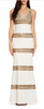 ADRIANNA PAPELL - Beaded Long Ivory Dress - Designer Dress hire