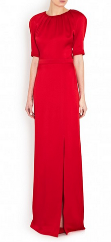 BEULAH - Burgundy Painted Lady - Designer Dress hire 