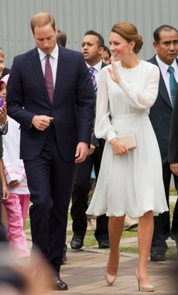 Sabitri Dress Navy Rent Kate Duchess of Cambridge dress UK Girl Meets Dress