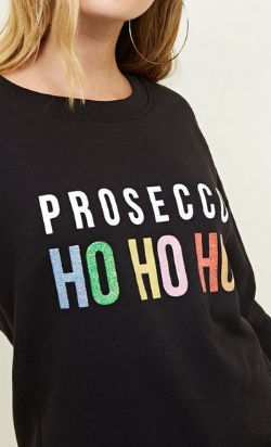 Prosecco ho ho top ho christmas jumper