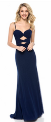 SHERRI HILL - Heart Royal Blue Dress - Designer Dress Hire
