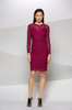 CARMEN MARC VALVO - Sleeved Lace Cocktail Dress - Designer Dress hire