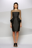 GINA BACCONI - Clarabelle Lace Dress Blue - Designer Dress hire