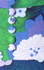 CARVEN - Retro Blue Floral Dress - Designer Dress hire