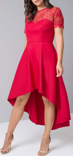 Lace Red Dip Hem Dress Girl Meets Dress Lace Red Dip Hem Dress Girl Meets Dress
