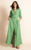 DANCING LEOPARD - Dove Dress Green Dotty - Designer Dress hire