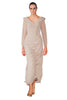 ADRIANNA PAPELL - Night Plum Floral Gown - Designer Dress hire
